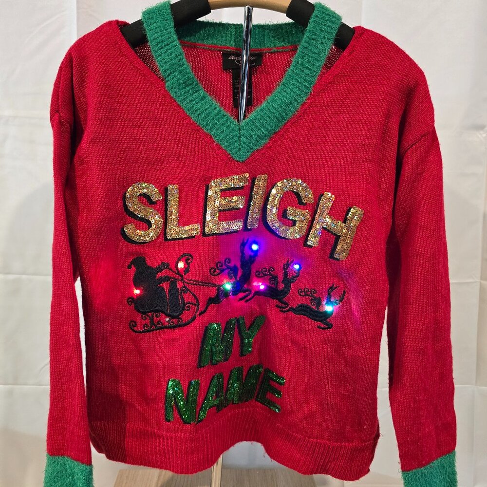 “sleigh my name” Ugly Christmas Sweater